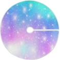thumbnail image 1 of FMSHPON Rainbow Galaxy Xmas Christmas Tree Skirt Stand Mat for Holiday Party Decoration Indoor Outdoor 36 inches, 1 of 6