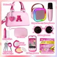 thumbnail image 4 of Juega Purse Sikcurg con juguetes de karaoke, teléfono y maquillaje para niñas, 4 of 7