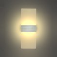 thumbnail image 5 of (Blanco cálido 3000K) Paquete de 2 luces de pared para interiores Lámpara de pared LED de 12W Diseño creativo Decorativo para dormitorio Pasillo Sala de estar Habitación de hotel, 5 of 5