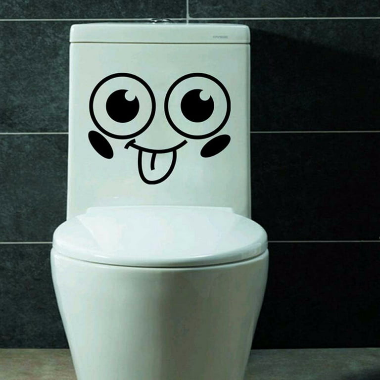 Pcs Smiley Toilet Stickers, Diy Funny Toilet Wall Sticker