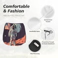 thumbnail image 4 of Rateoe Astronaut With American Flag Printed 2 in 1 Women's Workout Shorts for Athletic Gym Running Shorts with Phone Pockets-X-Large, 4 of 7