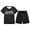 Black, variant on Gaexia Girls 2 Piece Outfit Summer Floral Print Sleeveless Top Clothes Casual Sport T-Shirt and Shorts Set Summer Shorts Sets Toddler Girls