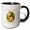 Black/White, variant on 3drose, New Mexico Territory Tree Two-needle Pinyon Pine, 11oz Two-tone Black Mug