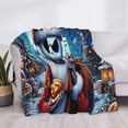 thumbnail image 3 of Goofa The Nightmare Before Christmas Pattern Fleece Throw Blanket for Couch, Soft Checkered Flannel Blanket for Sofa, Warm Cozy Decorative Blanket Fall Decor Gift-80"x60", 3 of 6