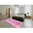 thumbnail image 4 of Ahgly Company Indoor Rectangle Abstract Dark Hot Pink Area Rugs, 4' x 6', 4 of 6