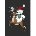 thumbnail image 2 of Men's Lost Gods Santa Yeti  Graphic Tee Charcoal Small, 2 of 5