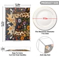 thumbnail image 3 of Acrylic Tray 15.7*11.8*1.9 Inch Transparent Tray Food Tray Tea Cup Tray Serving Trays Cosmetics Storage Kitchen Table Bathroom Sundry Storage Beautiful Giraffes and Flowers, 3 of 7