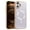 Purple, variant on for iPhone 16 Plus Case Magnetic Ultra Slim Plating Design, TPU PC Hybrid Shockproof Anti-Scratch Back Cover, Lightweight Drop Protective Phone Case Cover for iPhone 16 Plus, White