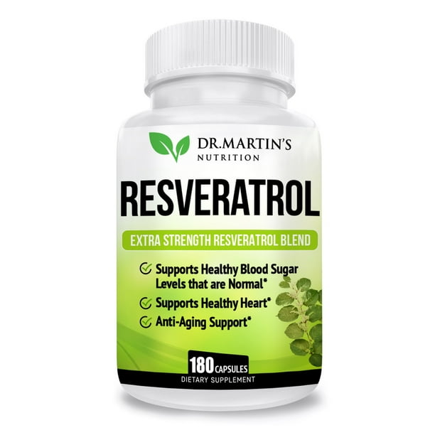 180ct Resveratrol 1568mg TransResveratrol Antioxidant Supplement Anti