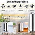 thumbnail image 4 of 100L Well Pump Pressure Tank, Vertical 304 Stainless Steel Water Pressure Tank with Port & Check Valve, Pressurized Water Tanks with Complete Kit for Farm Kitchen Garage, 4 of 9