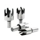 thumbnail image 2 of 8Pcs Wood Plug Cutter Drill Bit Set Carbon Steel Titanium Coated Woodworking Chamfer Drill Bits Straight and Tapered Taper 5/8" 1/2" 3/8" 1/4" Cutting, 2 of 5