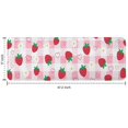 thumbnail image 7 of Strawberry Plants Fruit Heart Daisy Checkered Kitchen Rug Mat,Kitchen Runner Rugs Non Skid Washable,Decorative Kitchen Floor Mats for Kitchen,Sink,Laundry,17"x47.2", 7 of 7