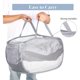 thumbnail image 5 of Cestos de ropa plegables duraderos, cesto de ropa de malla emergente con bolsillo lateral, cesto de almacenamiento de ropa plegable con asas de transporte reforzadas, 5 of 5