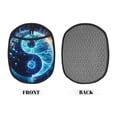 thumbnail image 2 of Pofeuu Blue Yin And Yang Print Silicone Pot Mat Mitten With Hanging Loop Heat Resistant Oven Mitts Non-Slip Bbq Baking Smoking Potholders, 2 of 7