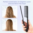 thumbnail image 6 of Unique Bargains Hair Straightening Comb Heat Resistance Home Straightener Hair Styling Comb ABS Black, 6 of 7