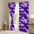 thumbnail image 3 of jejeloiu Farmhouse Rustic Camo Blackout Curtains Set of 2 (52x84 Each),Purple Camouflage Window Curtains For Men Women, 3 of 6