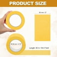 thumbnail image 2 of 2" x 54.5 Yard Colorful Masking Tape Crepe Paper Masking Tape, Yellow, 2 of 7