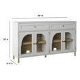 thumbnail image 6 of Twin Star Home Modern Sideboard with Glass Cabinet Doors, 6 of 8