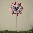 thumbnail image 2 of 63 Inch Metal Americana Wind Spinner Yard Stake, 2 of 4