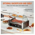 thumbnail image 4 of Hot Dog Roller 7 Rollers 18 Capacity 1050W Stainless Steel Grill Cooker with Temp Control, 4 of 7