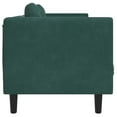 thumbnail image 4 of vidaXL Sofa with Cushions 2-Seater Dark Green Velvet, 4 of 8