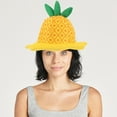 thumbnail image 6 of Pineapple Hat Funny Hat Headdress Fruit Party Hats Funny Plush Cartoon Bucket Hat Cosplay Costume Hawaiian Photo Props, 6 of 7