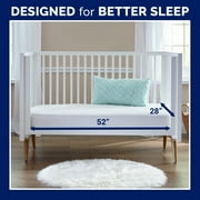 Kolcraft Pediatric 800 Extra Firm Baby Crib & Toddler Mattress, 80 Coil, Waterproof, Ecru