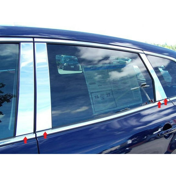 Stainless Steel Pillar Trim 8Pc Fits 2007-2015 Mazda CX-9 PP27727 QAA