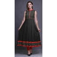 thumbnail image 2 of Bimba Black2 Block Anarkali Dress For Women Indian Ethnic Printed Kurti Long Kurta Party Dress X-Small, 2 of 6