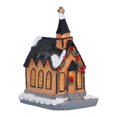 thumbnail image 4 of Resin Christmas Scene Village Houses Warm LED Light Christmas Mini Resin Houses Decoration, 4 of 8
