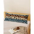 thumbnail image 2 of Gray Blue Paws Long Body Pillow Cover 20x60 Inch, Farmhouse Vintage Modern Blue Brown Wood Decorative Pillowcase with Zipper, Microfiber Pillow Protector, Soft Breathable Long Pillowcases for Women, 2 of 9