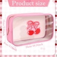 thumbnail image 2 of Bolsa de maquillaje Kacctyen Pink Bow Clear Coquette Pink PVC 26 x 8 x 15 cm, 2 of 6