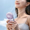 thumbnail image 4 of Aodebiao USB Rechargeable Handheld Fan with Digital Display, Portable Small Powerful Fan for Personal Cooling, 199 Speed Adjustable Quiet Mini Fan for Travel Office Desk Home Use, 4 of 8
