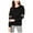 black, variant on I.N.C Womens Sequined Cut Out Sweatshirt, Black, Small