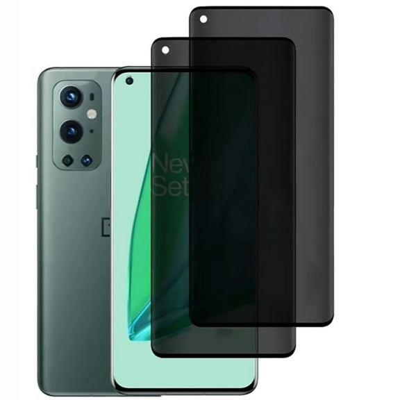ZYQEEE [2 Pack] Privacy Screen Protector for OnePlus 9, [6.55 inch] Tempered Glass Protective Film, Scratch Resistant, Bubble Free