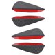 thumbnail image 2 of 4Pcs Universal ABS Carbon Fiber Car Front Bumper Fins Lip Spoiler Canards Trim Kit, 2 of 5