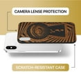 thumbnail image 6 of Case Yard Wooden Case for iPhone-X Soft TPU Silicone cover Slim Fit Shockproof Wood Protective Phone Cover for Girls Boys Men and Women Supports Wireless Charging Peaky Eye Design, 6 of 7