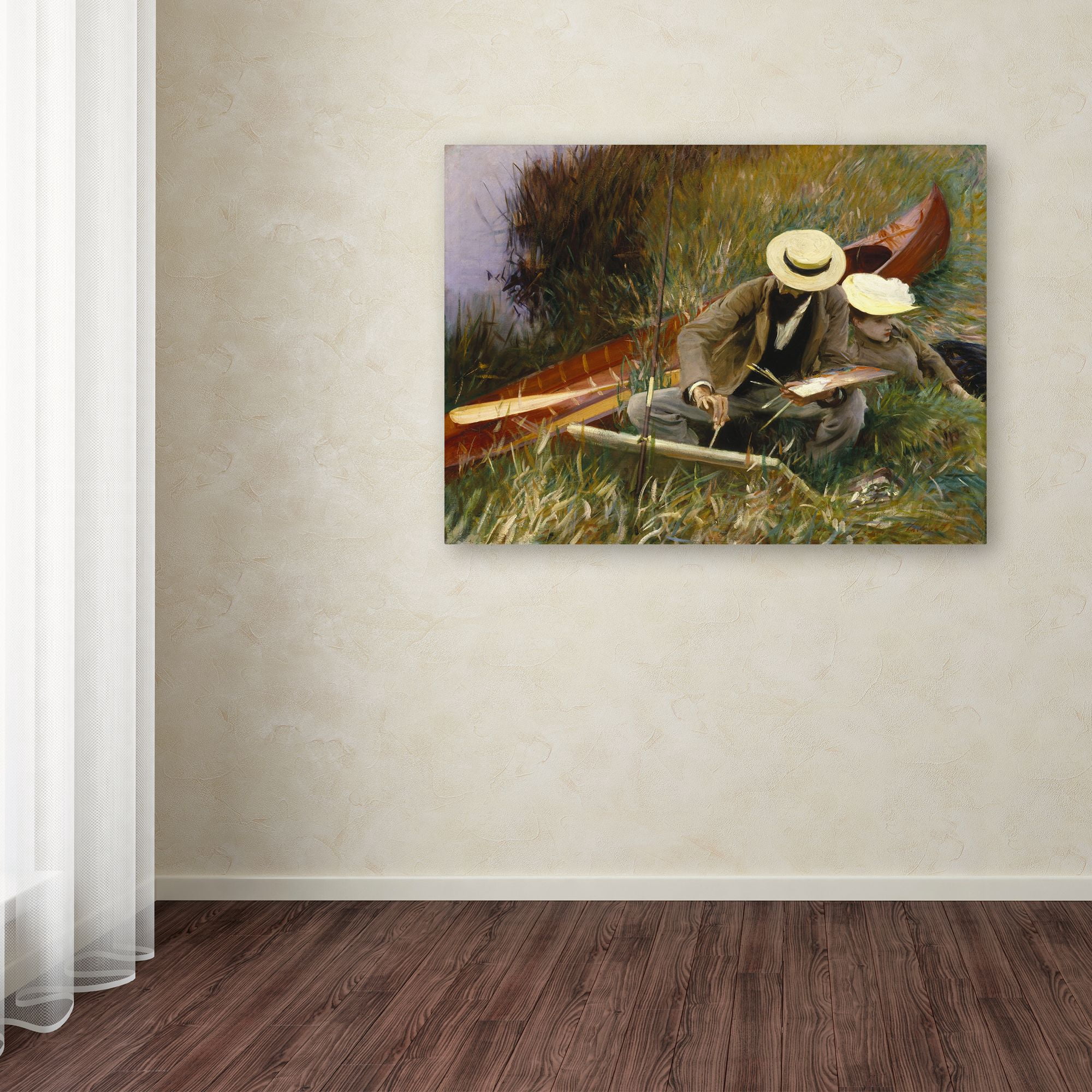 Trademark Fine Art 'An Outdoor Study' Canvas Art by John Singer Sargent