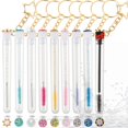 thumbnail image 1 of Juego de 48 varitas de rímel desechables de actualización, rímel de diamante extremadamente duradero para mujeres y niñas, incluye 24 cepillos de pestañas de cristal y 24 tubos de cepillo de pestañas, 1 of 5