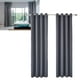 thumbnail image 5 of Cortina opaca de poliéster para oscurecer el dormitorio, cortinas grises oscuras para decoración del hogar, 5 of 10