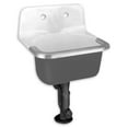 thumbnail image 2 of American Standard Lakewell Cast Iron Wall Mounted Service Sink with 8 in Faucet Hole in White, 2 of 2