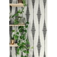 thumbnail image 6 of Seabrook Designs  Striped Ikat Peel and Stick Wallpaper 27 in. W x 18 ft. L - Ebony & Linen, 6 of 10