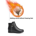 thumbnail image 4 of Fesfesfes Mom's Shoes Winter Cotton Shoes Velvet Flat Soles Non-Slip Warm Middle-Aged And Elderly Women's Shoes Faux-Leather Shoes Middle-Aged Short Boots Women's Boots 4.5(35), 4 of 9