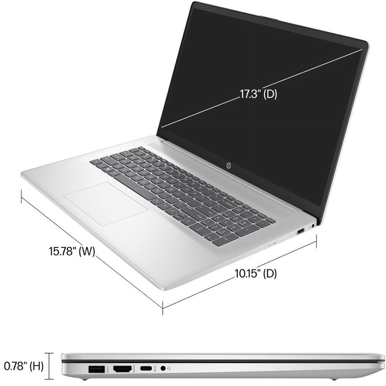 HP Newest Business Laptop, 17.3" FHD, Intel Core i3-1125G4, 32GB RAM, 2TB SSD, HDMI, Webcam, Wi-Fi 6, Windows 11 Home, Mouse Pad, Silver