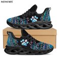 thumbnail image 1 of Zapatillas deportivas informales para mujer con diseño creativo de novio canino, personalidad única, resistentes a la suciedad, color negro., 1 of 6