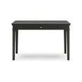 thumbnail image 2 of 48 Inch Home Office Desk Vintage Black Wood Single Drawer 2 USB Ports, 2 of 5