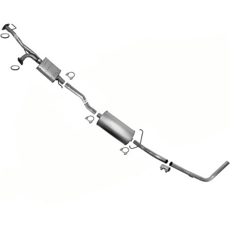 2000-2002 for Toyota for Tundra 4.7L Federal Emissions Muffler System Kit - 100% for Fit, No Drilling, Single Exit - Rear Exhaust