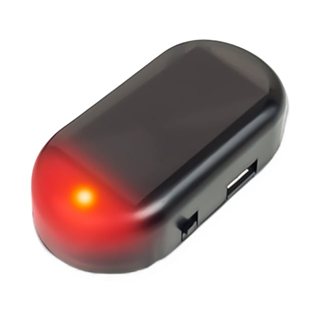 Seguridad Falsa para Coche Con Solar Advertencia LED Simulada () Rojo