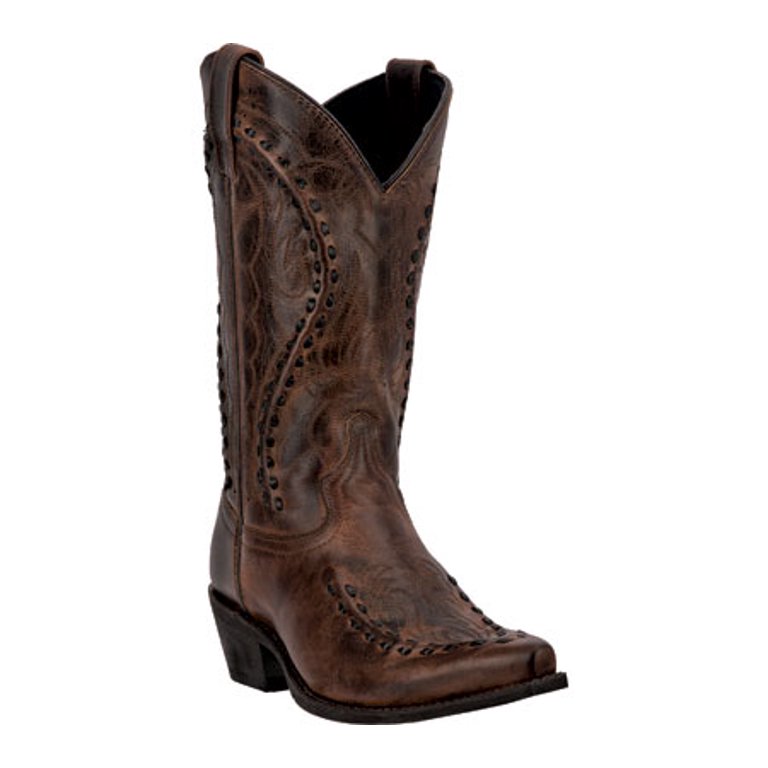 Laredo Laramie Bucklace Tan Leather Western Cowboy Boots Men 10 D Women 11.5 Laredo Laramie Bucklace Snip Toe Boots Men main image 2