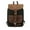 Black, variant on Waterproof Outdoor Travel Crazy Horse Leather Casual Nylon Men's Backpack Canvas Bag,Black